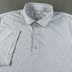 Johnnie-O Golf Performance Polo Shirt‎ Mens Large All Over Print Bikini Girl